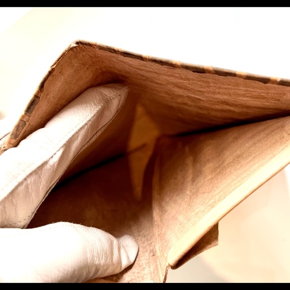 ❗️Sold❗️Vintage 20s Python Wallet Billfold - Picture 9 of 11